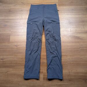 LL Bean Cresta Hiking Pants Mens 30x34(33) Gray Fleece Lined Outdoor Hiking